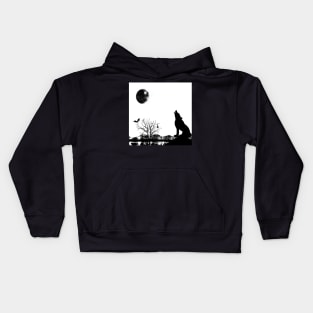 Black and White Art Kids Hoodie